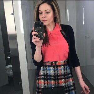 Milly Plaid Mini Skirt - Red, Blue, Black- Size 4